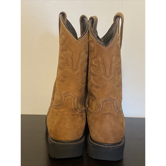 JB Dillon Boots JBA2175 Women's Size 9 Brown Leather Pull On Work Sole - Picture 2 of 8